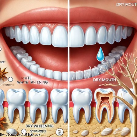 ارتباط سفید کردن دندان با خشکی دهان